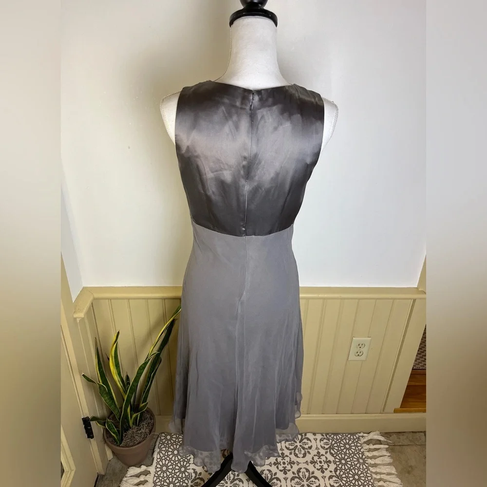 Vintage NWT Donna Ricco NY Dress Sz 4 Silk Beaded Babydoll Y2K Forest Fairycore - Picture 4 of 12